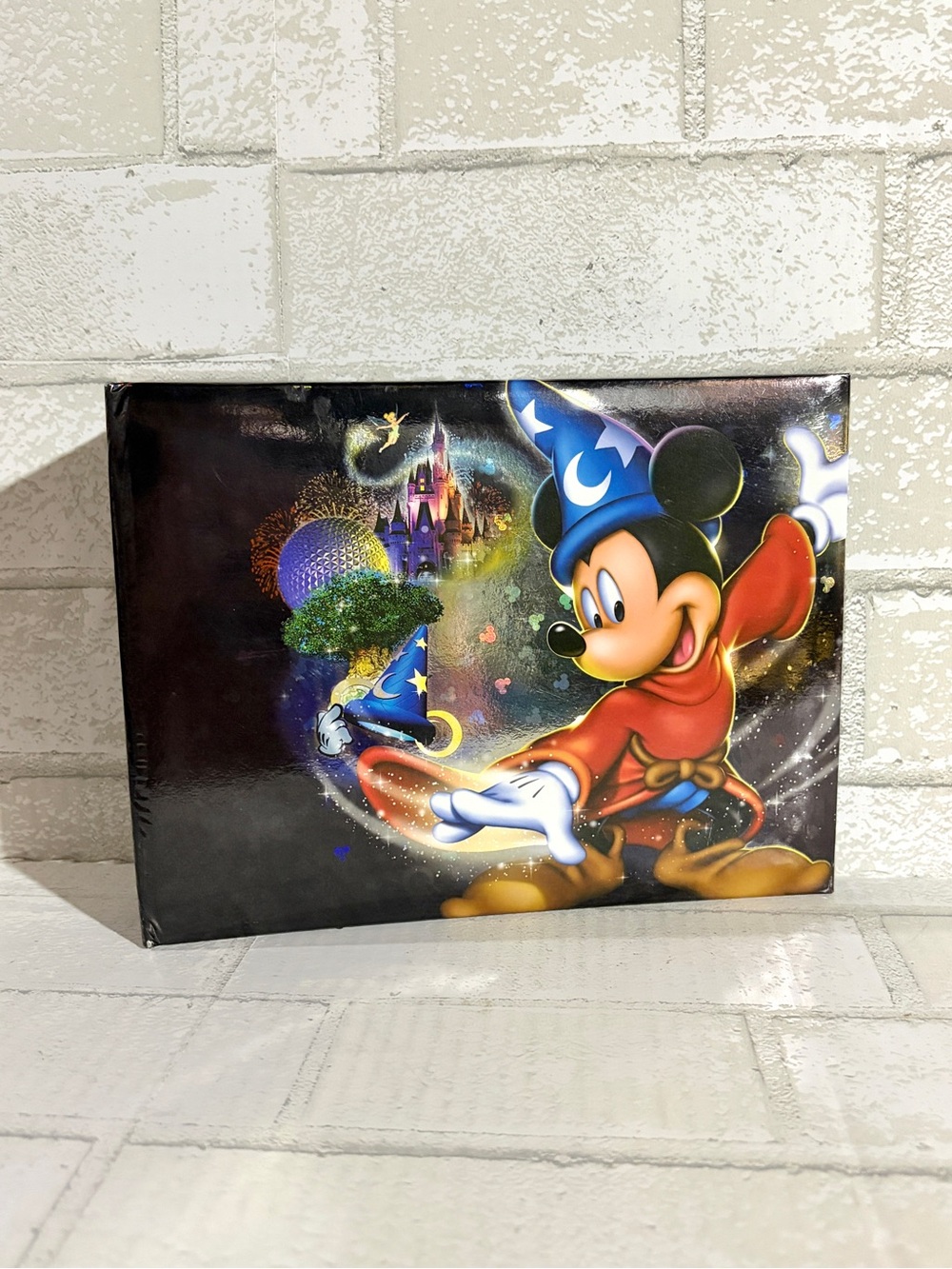 Disney Parks Sorcerer Mickey Mouse Photo Album DisneyWorld 4 Parks One World